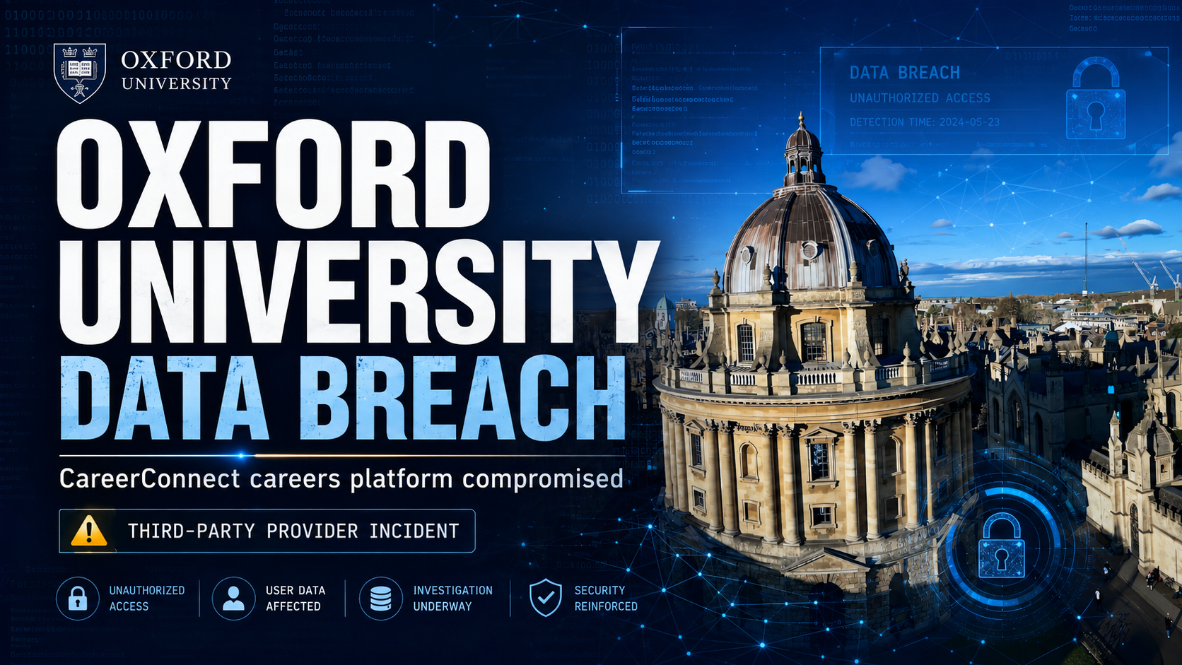 Oxford University Discloses Data Breach After Third-Party Careers Platform Compromise
