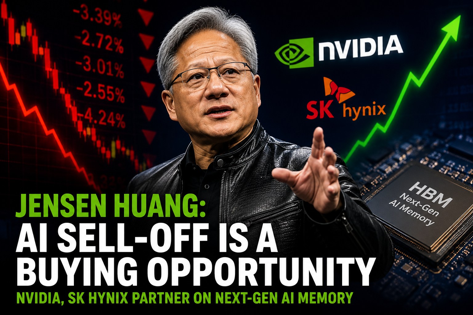 Nvidia CEO Frames AI Selloff as Buying Opportunity as Memory Deal Reinforces Long-Term Demand Outlook